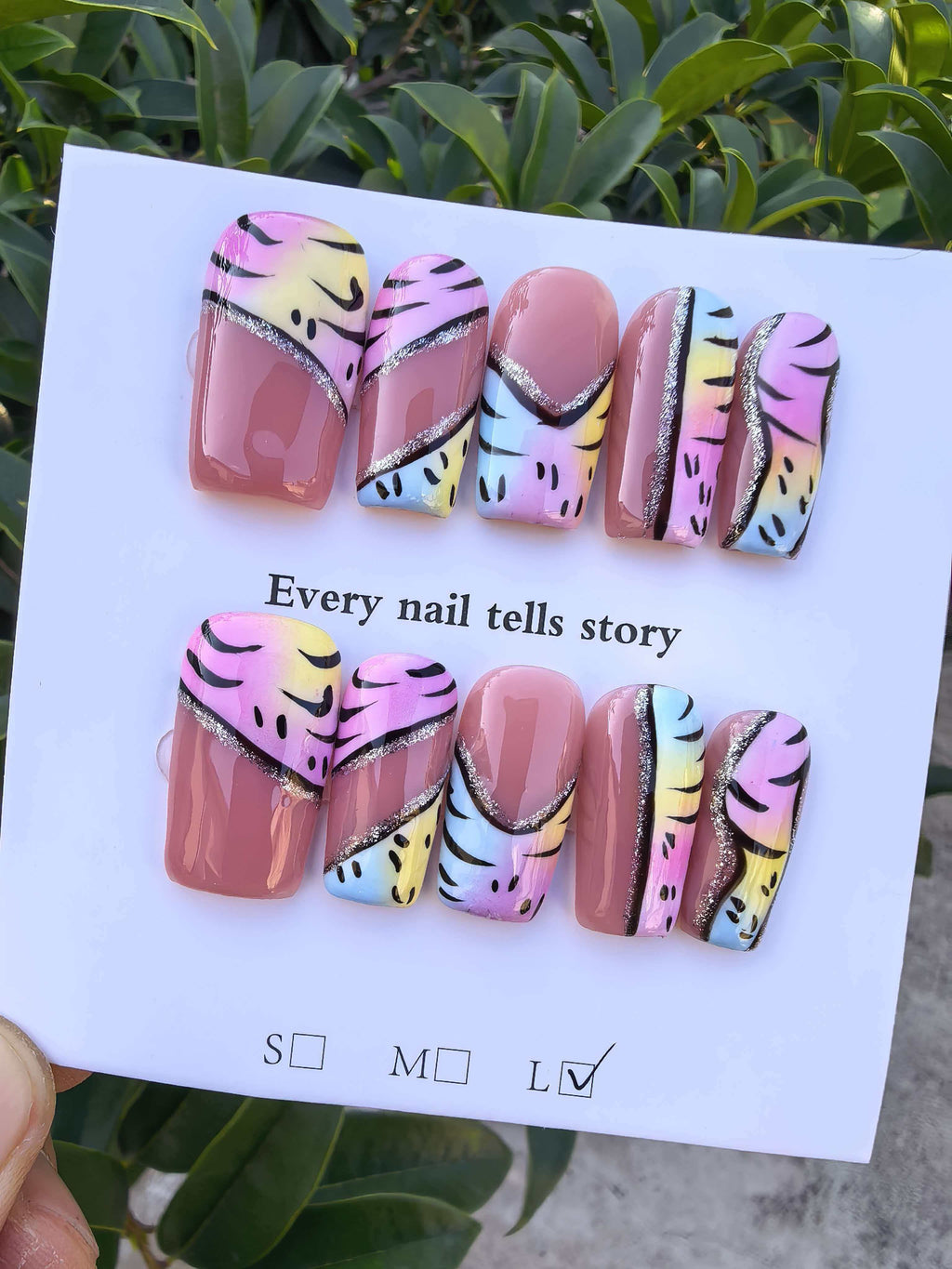 handmade 3d flowers nails