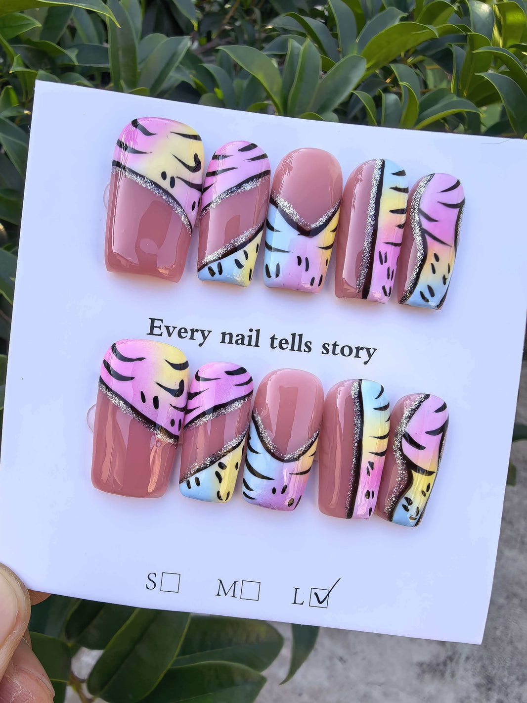 handmade 3d flowers nails